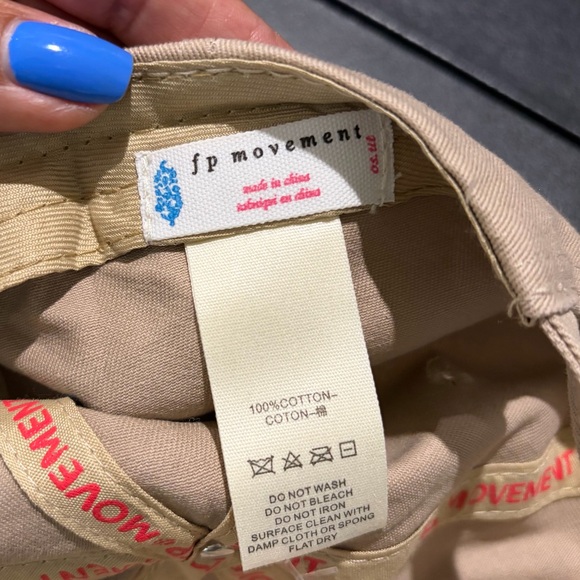 Free People FP Movement Big Buti Baseball Cap Sand/Coral - Picture 8 of 10